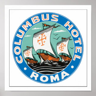 Columbus Hotel Roma Poster