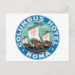 Columbus Hotel, Roma Postkarte