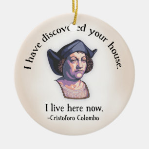 Columbus Ihr Haus Keramik Ornament
