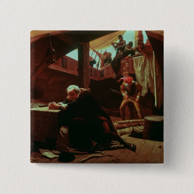 Columbus in den Ketten, 1863 Button (Vorderseite)