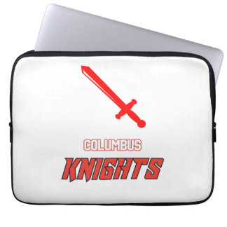 Columbus Knights weiß Laptopschutzhülle