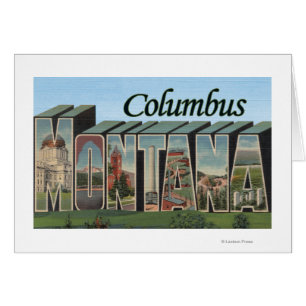 Columbus, Montana - Scènes de grandes lettres
