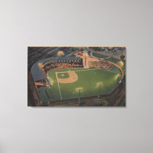 Columbus, OH- - Antenne des roten Vogel-Baseballs Leinwanddruck