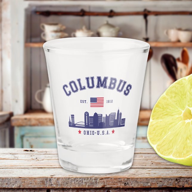 Columbus OH City View Design Schnapsglas (Von Creator hochgeladen)