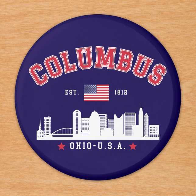 Columbus OH Downtown Silhouette Magnet (Von Creator hochgeladen)