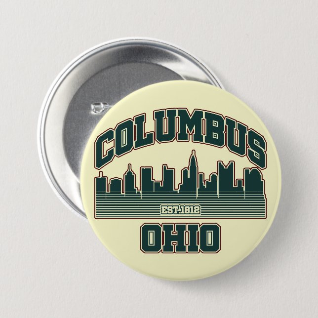 Columbus.Ohio Button (Vorne & Hinten)