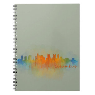 Columbus Ohio, City Skyline, v3, Notizblock