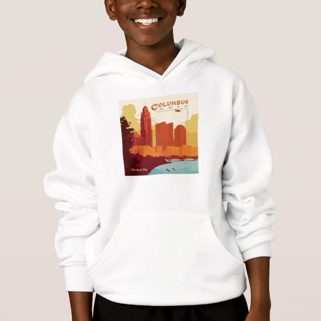 Columbus Ohio | Die Stadt Arch Hoodie (Vorderseite)