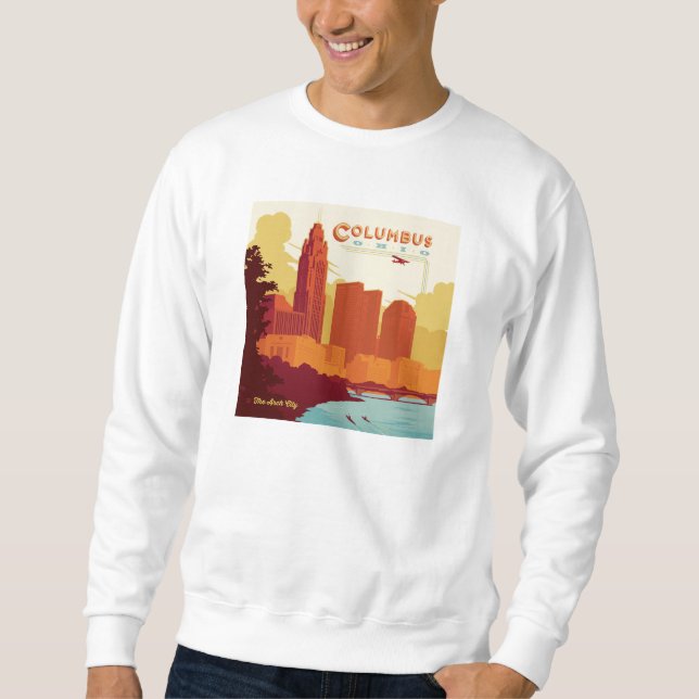 Columbus Ohio | Die Stadt Arch Sweatshirt (Vorderseite)