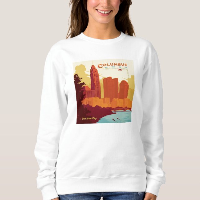 Columbus Ohio | Die Stadt Arch Sweatshirt (Vorderseite)