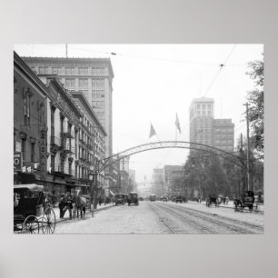 Columbus, Ohio - Hautpstraße 1910 Poster