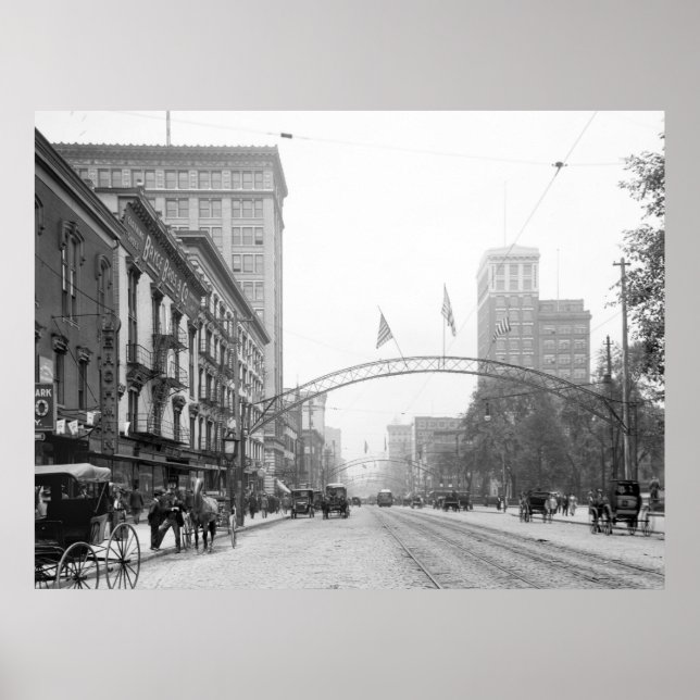 Columbus, Ohio - High Street 1910 Poster (Vorne)
