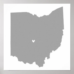Columbus, Ohio Love Poster