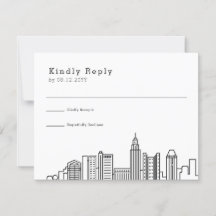 Columbus Ohio Mariage | Stylisé City Skyline RSVP