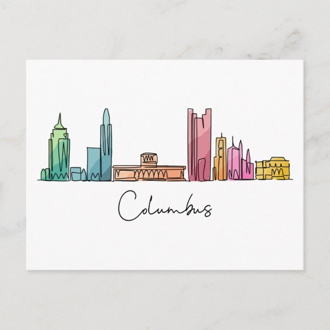 Columbus OHIO Postkarte (Vorderseite)