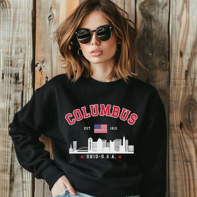 Columbus Ohio Skyline Graphic Sweatshirt (Von Creator hochgeladen)