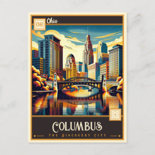 Columbus, Ohio Vintage Postkarte