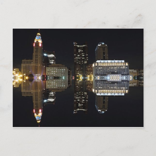 Columbus Reflektion Postkarte (Vorderseite)