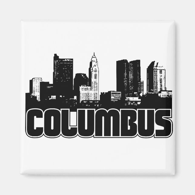 Columbus Skyline Magnet (Vorne)
