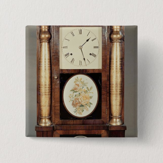 Columned Uhr, c.1855 Button (Vorderseite)