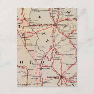 Colusa, Yolo, Napa, Butte, Yuba, Sutter, Solano Postkarte