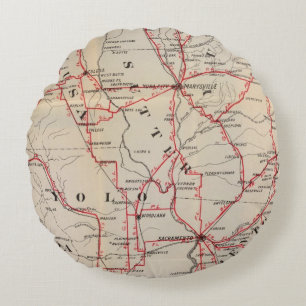Colusa, Yolo, Napa, Butte, Yuba, Sutter, Solano Rundes Kissen