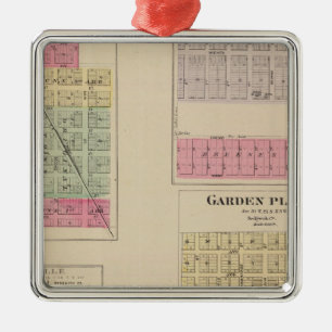 Colwich, Garten-Ebenen und Bayneville, Kansas Silbernes Ornament