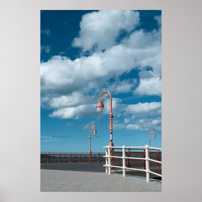 Colwyn Bay Pier Lamps Poster (Vorne)
