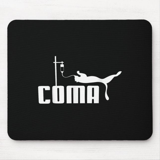 Coma für Männer Frauen Funny Sarcasm Spaß Iconic Q Mousepad (Vorne)
