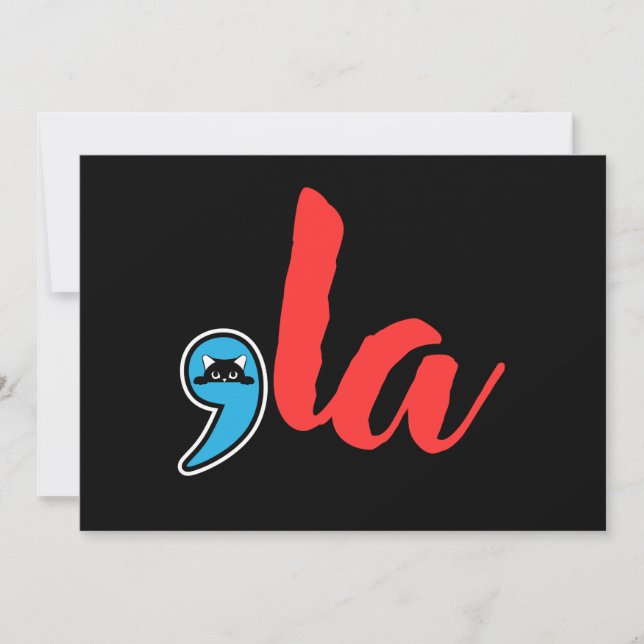 Coma La 2024 Cat Lady Einladung (Vorderseite)