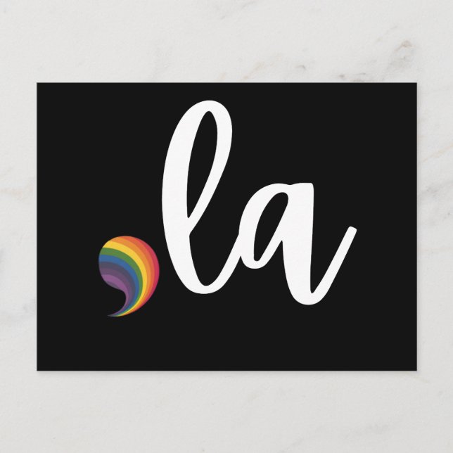 Coma La Kamala Harris Pride Rainbow LGBQ Gay Postkarte (Vorderseite)