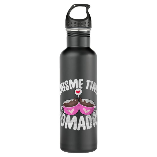 Comadre Chisme Time Kaffee mexikanische oder mexik Edelstahlflasche (Vorderseite)