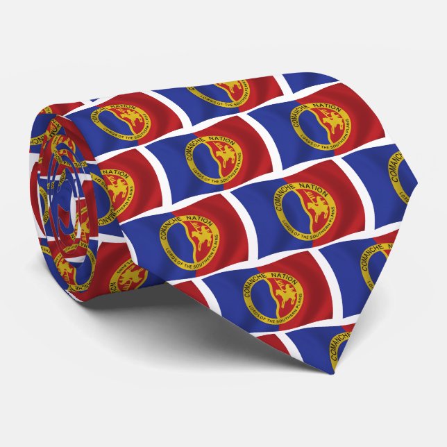 Comanche Nation Flag Krawatte (Gerollt)