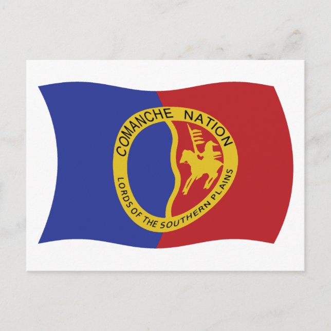 Comanche Nation Flag Postkarte (Vorderseite)