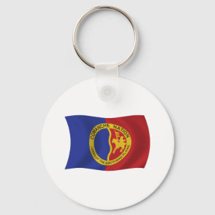 Comanche Nation Flag-Schlüsselanhänger Schlüsselanhänger