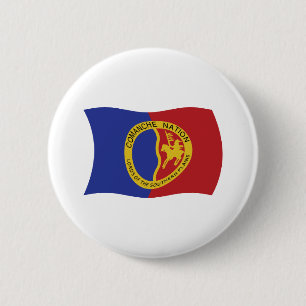 Comanche Nation Flagge Knopf Button