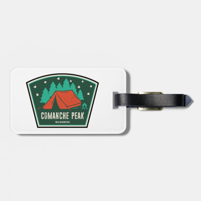 Comanche Peak Wilderness Colorado Camping Gepäckanhänger (Rückseite horizontal)