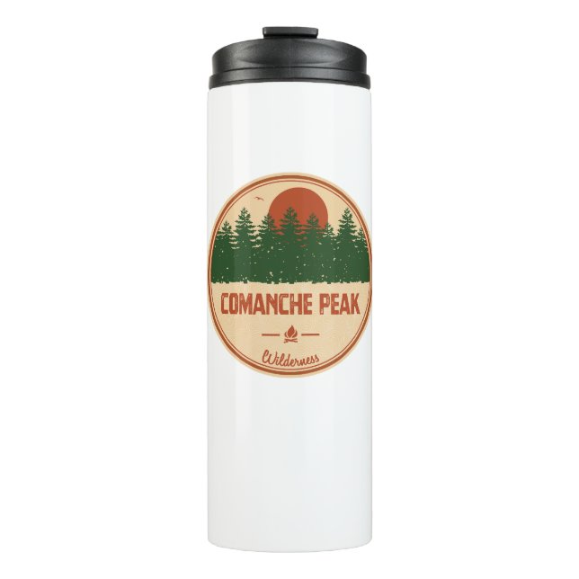 Comanche Peak Wilderness Colorado Thermosbecher (Vorderseite)