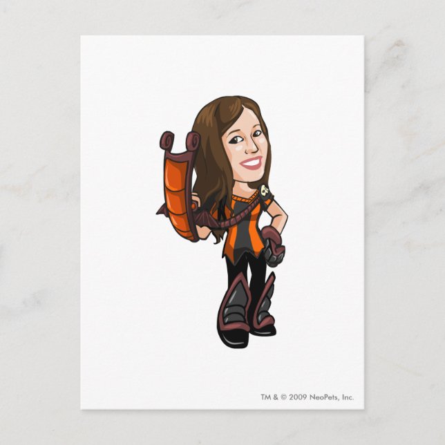 Comastar Spuk Woods Staff Player Postkarte (Vorderseite)