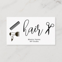 Comb Hair Stylist Hairdresser Flat Loyalty Card Treuekarte