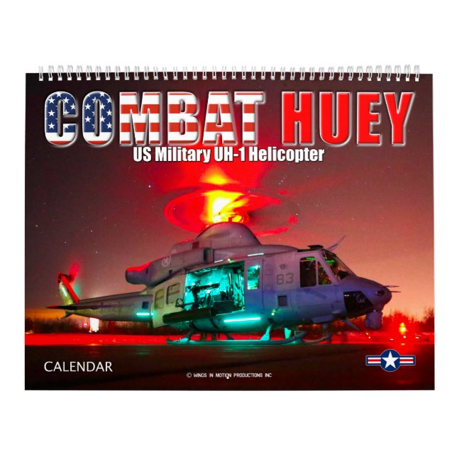 COMBAT HUEY - UH-1-Hubschrauber Kalender (Titelbild)