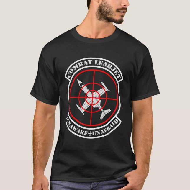 Combat Learjet Combat Learjet Gray Small T-Shirt (Vorderseite)