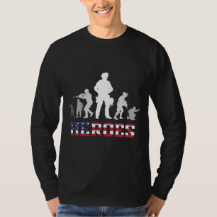 Combat Veteran Heroes Militäraktion Zitat T-Shirt