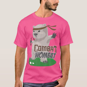 Combat Wombat Funny Karate Wombat Kampfkunst T-Shirt