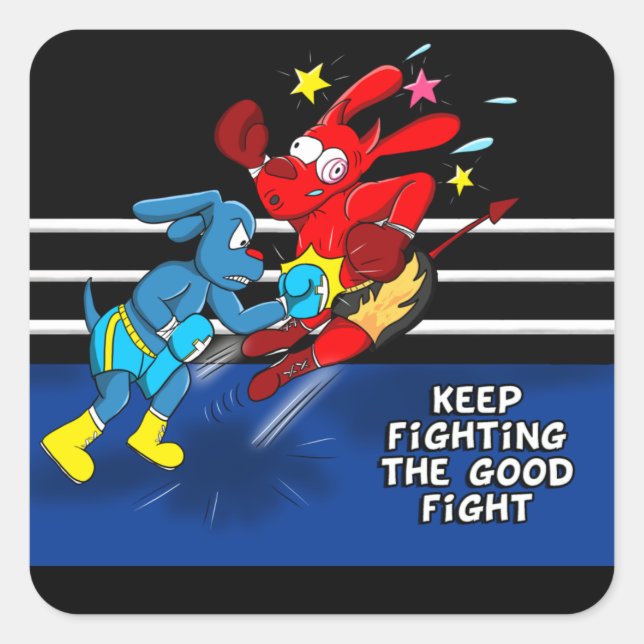 Combattre le bon combat - Sticker en boîte de os (Devant)