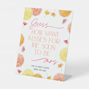 Combien de baisers Panneau de jeu de Baby Shower C
