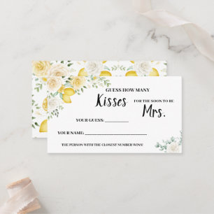 Combien de baisers pour la carte de jeu de douche 