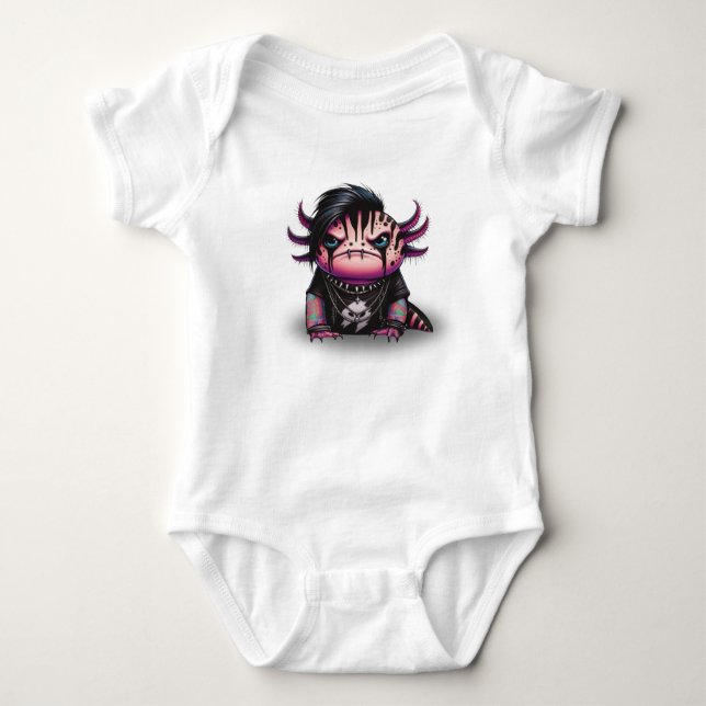 Combinaison Goth Axolotl, Body pour bébé (Devant)