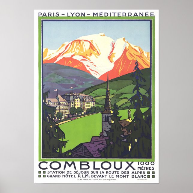 Combloux Frankreich Poster (Vorne)