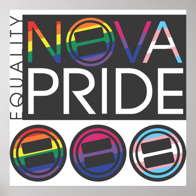 Combo-Logo für NOVA Pride Poster (Vorne)